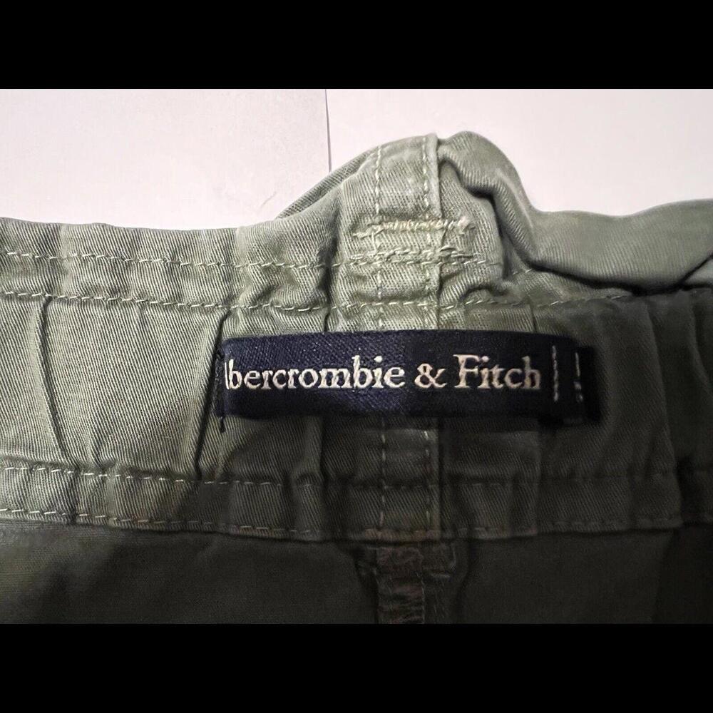abercrombie fitch Womens olive Green Medium Paper bag Skirt With Pockets - Picture 6 of 12